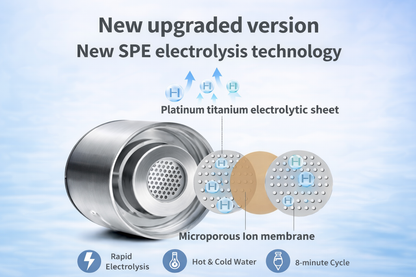 HydroGlow™ Hydrogen-Rich Water Generator Bottle – 420ml Portable Glass Wellness Cup