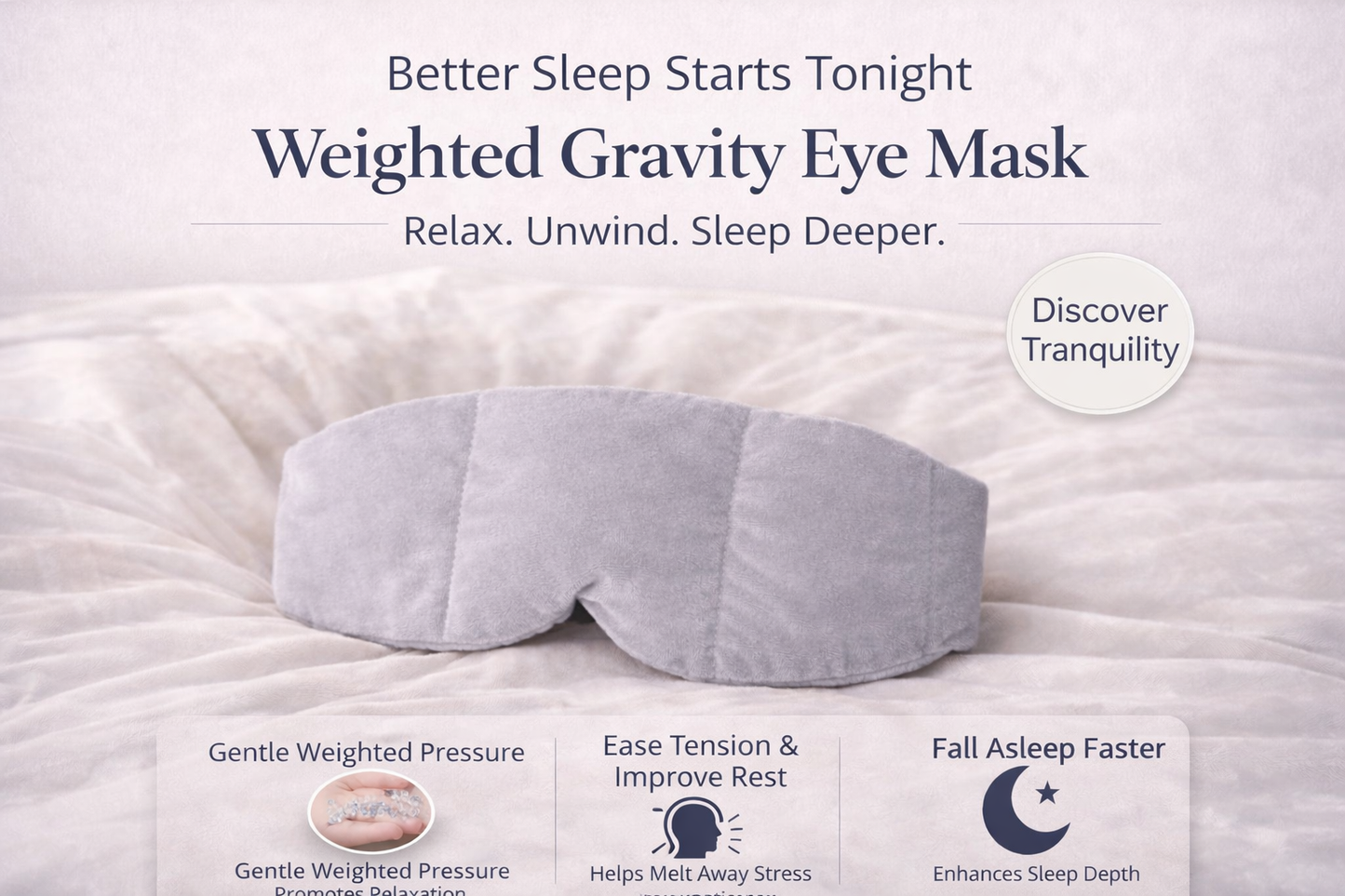 Gravity Eye Mask – Deep Relaxation for Better Sleep