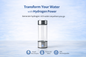 HydroGlow™ Hydrogen-Rich Water Generator Bottle – 420ml Portable Glass Wellness Cup