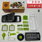 Multi-functional vegetable cutter, kitchen cutter, grater, and shredder set, vegetable chopper